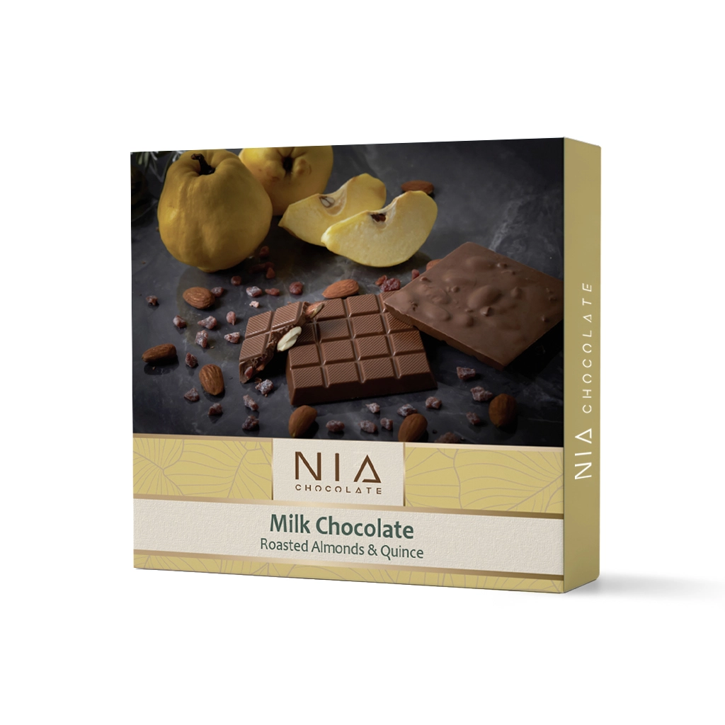 Bütün Kavrulmuş Badem & Ayvalı Sütlü Çikolata - 85 g